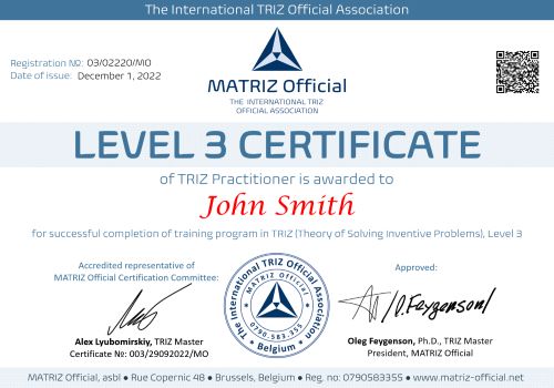 PowerPoint Slide Show     MATRIZ Official Certificate   Sample   Level 3.pptx 25 02 2024 19 17 21